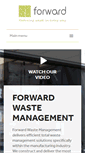 Mobile Screenshot of forwardwastemanagement.co.uk